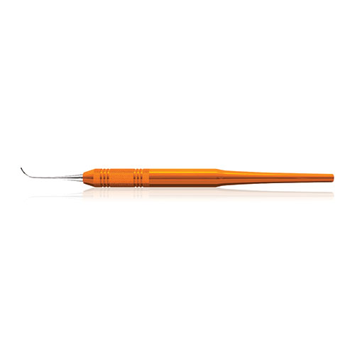 Sickle Scaler, Single-End, # 128 Nebraska, Anterior, EagleLite, Resin, 3/8", Orange, 1/Pk, AESN128X thumbnail 4